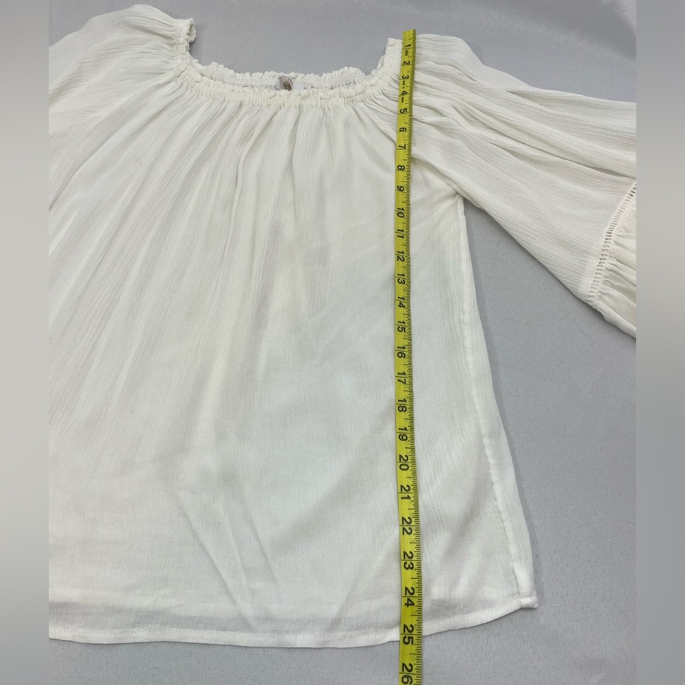 Johnny Was Casey Embroidered Tunic Top Medium Flowy Boho Gauzy - Picture 6 of 8
